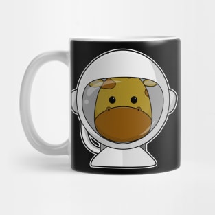 Giraffe as Astronaut with Helmet Mug